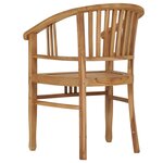 vidaXL Chaises de jardin lot de 2 Bois de teck solide