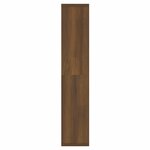 vidaXL Armoire à miroir avec LED Chêne marron 91x15x76 5 cm