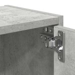 vidaXL Bibliothèque gris béton 40x24x52 cm bois d'ingénierie