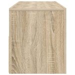 vidaXL Meuble TV avec lumières LED chêne sonoma 120x35x40 cm