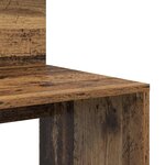 vidaXL Bureau avec rangement Bois Ancien 90 x 48 x 101 5 cm