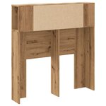 vidaXL Armoire de tête de lit chêne artisanal 100x18 5x102 5 cm