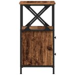 vidaXL Table de chevet vieux bois 34x35 5x70 cm bois d'ingénierie