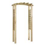 vidaXL Arche en treillis 110x60x210 cm Bois de pin massif imprégné