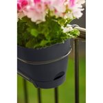 Balconnière rectangulaire 11 L - Ø 70 x 26 x 17 7 cm - Plastique - Anthracite