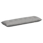 vidaXL Coussin de Dos Gris nuage 160 x 19 x 50 cm tissu