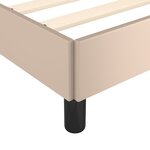 vidaXL Cadre de lit sans matelas cappuccino 200x200 cm similicuir