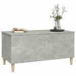 vidaXL Table basse Gris béton 90x44 5x45 cm Bois d'ingénierie