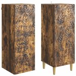 vidaXL Ensemble de Meubles 2 Pièces Chêne fumé Bois d'ingénierie