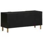 vidaXL Meuble TV noir 105x33x46 cm bois d'ingénierie