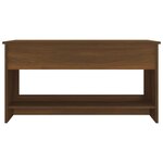 vidaXL Table basse Chêne marron 102x50x52 5 cm Bois d'ingénierie
