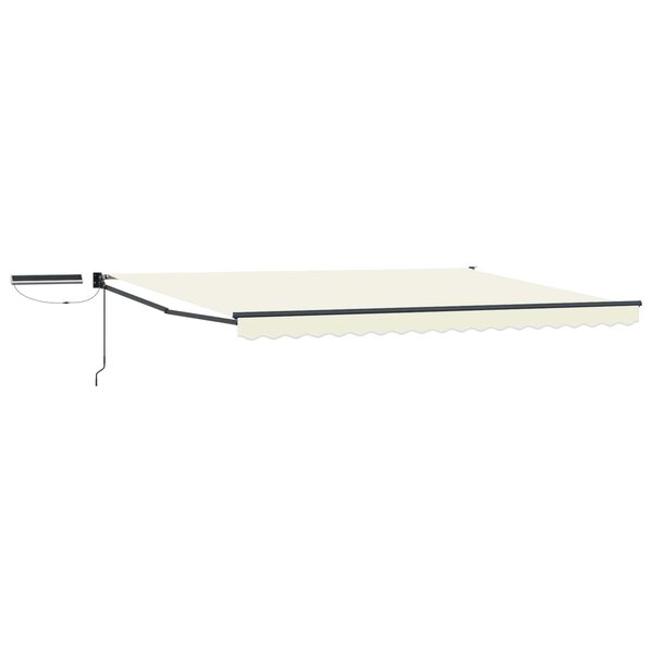 vidaXL Auvent rétractable électrique Crème et Anthracite 4 5 × 3 m
