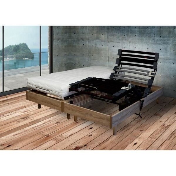 Ensemble relaxation Matelas + Sommier 2 x 80 x 200 cm MERIDA