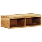 VidaXL Meuble TV mural 60x30x19 cm bois massif d'acacia