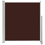 vidaXL Auvent latéral rétractable de patio 140 x 300 cm Marron