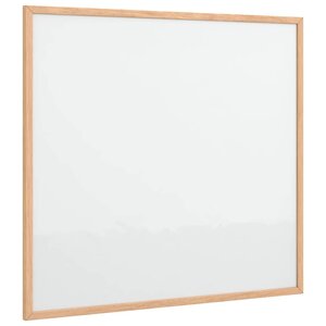 vidaXL Tableau blanc magnétique avec cadre bois de pin massif 60x55 cm