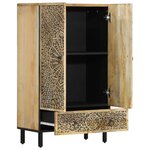 vidaXL Buffet 60x33x100 cm bois de manguier massif