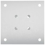 vidaXL Ancre ronde au sol 12 Pièces Argenté 15 x 15 x 15 cm métal