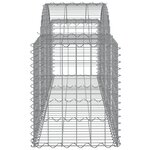 vidaXL Paniers à gabions arqués 11 Pièces 200x50x60/80 cm Fer galvanisé