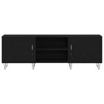 Meuble TV vidaXL Noir Chêne 150x30x50 cm Bois d'ingénierie