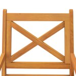 vidaXL Chaises à manger d'extérieur lot de 6 Bois d'acacia massif