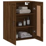 vidaXL Armoire murale chêne marron 69 5x34x90 cm bois d'ingénierie