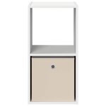 vidaXL Table de chevet Blanc 35 x 32 x 68 5 cm Bois d'ingénierie