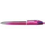 Blister 5 stylos 4 couleurs Smooth métal
