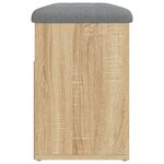 vidaXL Banc à chaussures chêne sonoma 82x32x45 5 cm bois d'ingénierie