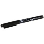 Stylo feutre V Sign Pen Pointe moyenne 0 6 mm Noir x 12 PILOT