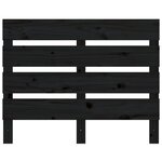 vidaXL Cadre de lit Noir 75x190 cm Bois pin massif Petit simple
