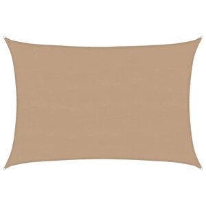 vidaXL Voile d'ombrage 160 g/m² Taupe 5x7 m PEHD