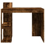 vidaXL Bureau chêne fumé 103 5x56 5x94 cm bois d'ingénierie