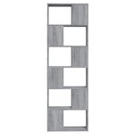 vidaXL Bibliothèque/Séparateur de pièce Sonoma gris 60x24x186 cm