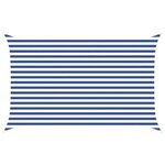 vidaXL Voile d'ombre Bleu et Blanc 2 5 x 4 m 100   polyester Oxford