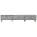 vidaXL Meuble TV Sonoma gris 150x34 5x30 cm Bois d'ingénierie