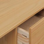 vidaXL Bureau avec tiroirs HILL Marron miel 100 x 45 x 74 cm