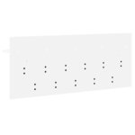 vidaXL Porte-manteau mural avec étagère Blanc Bois d'ingénierie