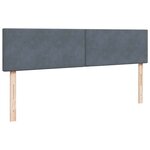 vidaXL Cadre de lit ottoman avec matelas gris foncé 200x200 cm velours