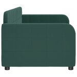 vidaXL Lit de repos vert foncé 80x200 cm velours