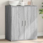 vidaXL Buffet sonoma gris 79x38x80 cm bois d'ingénierie