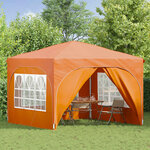 vidaXL Tente de fête pop-up 290 x 290 x 245 cm Orange
