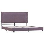 Vidaxl cadre de lit taupe tissu 180 x 200 cm