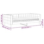vidaXL Lit de jour avec matelas vert foncé 100x200 cm velours