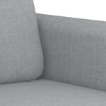 vidaXL Ensemble de canapés 3 Pièces avec coussins Gris clair Tissu
