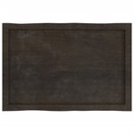 vidaXL Dessus de table bois massif traité bordure assortie
