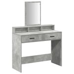 vidaXL Coiffeuse Gris béton 100 x 41 x 140 cm Bois d'ingénierie