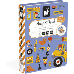 Jeu éducatif - Magnéti'Book - Chantier - 50 magnets + 18 modèles - Invente des histoires - Janod