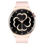 Montre connectée Amnésia AMOLED 1 43" - appels Bluetooth  cardio  10 j - Silicone Rose Gold