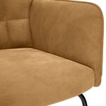 vidaXL Chaise à bascule Marron Velours